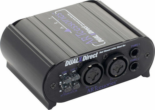 ART Pro Audio Dual X-Direct Ενεργό DI Box 2 Καναλιών με Μπαταρία και Phantom Power