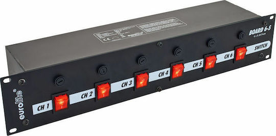 Eurolite 6 Channel DMX Switch για Κονσόλα Φωτισμού με Τοποθέτηση Rack