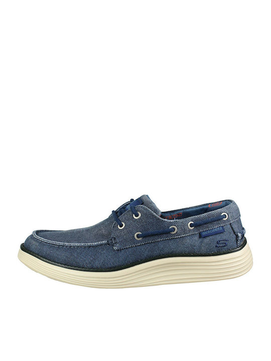 Status 2.0 Lorano Men's Suede Boat Shoes Blue