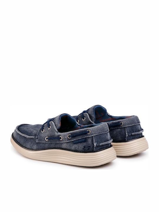 Status 2.0 Lorano Men's Suede Boat Shoes Blue