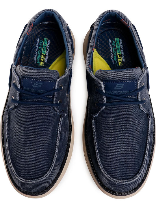 Status 2.0 Lorano Men's Suede Boat Shoes Blue