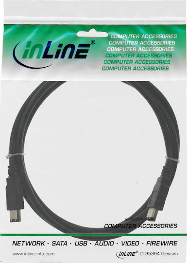 InLine FireWire Cable 6-pin male to 6-pin male 1m