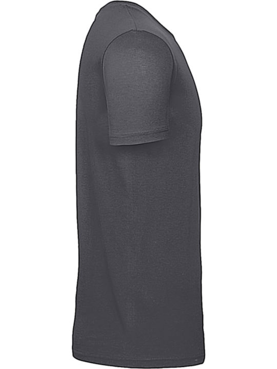 B&C E150 Men's Short Sleeve Promotional T-Shirt Dark Grey