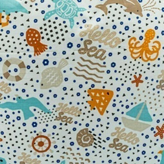 Oxygen Kinder Wurfkissen Hello Sea Mehrfarbig M9 40x40cm