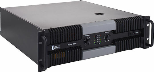 The T.Amp Proline 3000 Leistungsverstärker PA-Verstärker 2 Kanäle 1500W/4Ω 1100W/8Ω in Schwarz Farbe