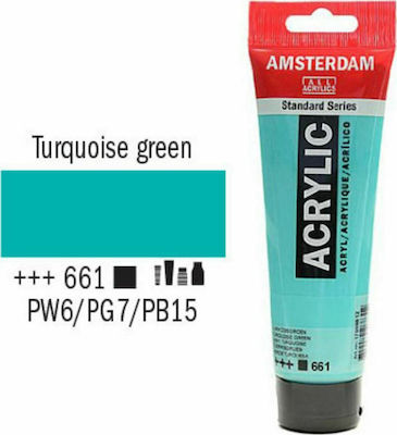 Royal Talens Amsterdam All Acrylics Standard 120ml Turquoise Green 661