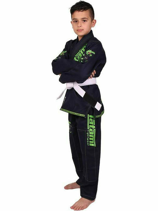 Tatami Fightwear New Meerkatsu Kids Animal Gi Copii Uniforme Jiu Jitsu Negru
