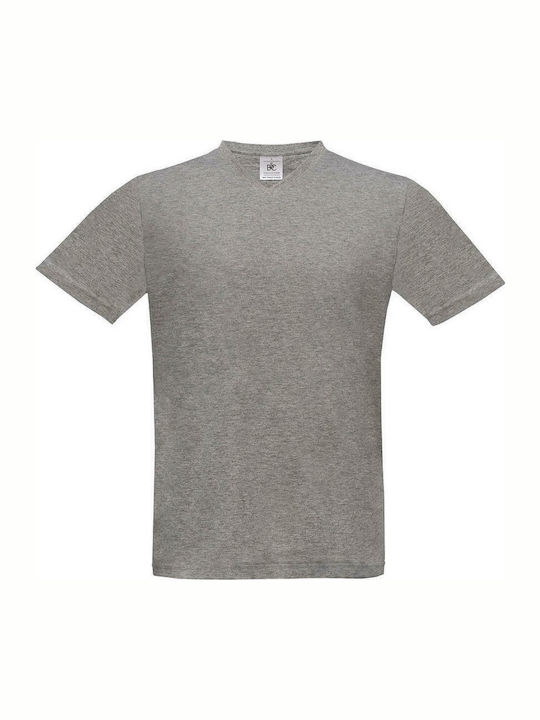 B&C Exact Men's Short Sleeve Promotional T-Shirt Sport Grey