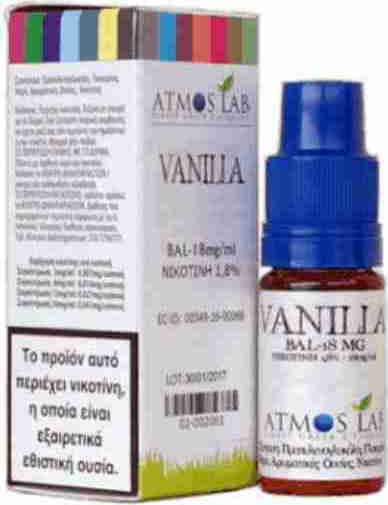Atmoslab Готова Течност за Пълнене Black Vanilla с сладка Вкус 3мг 10мл