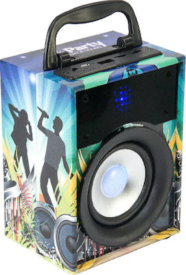 Party PARTY-DISCO1 Bluetooth-Lautsprecher 10W mit Radio Mehrfarbig