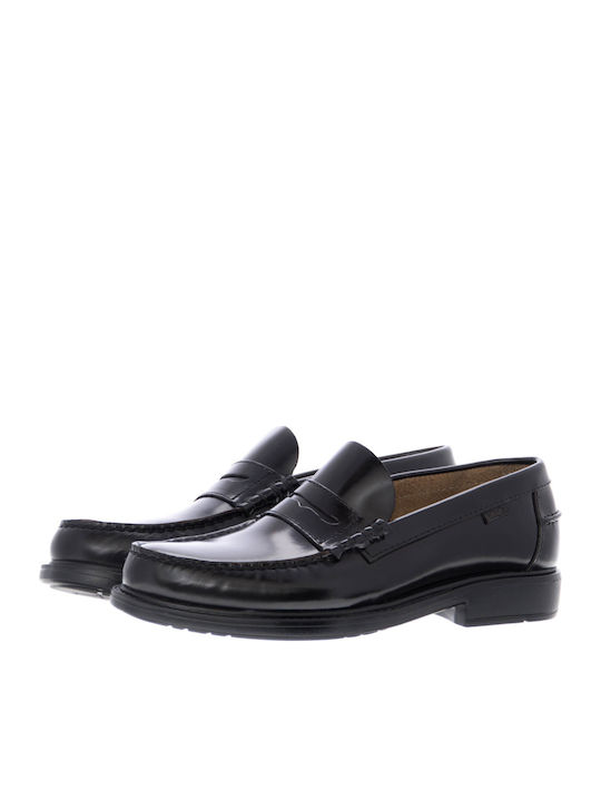 Δερμάτινα Ανδρικά Loafers σε Μαύρο Χρώμα