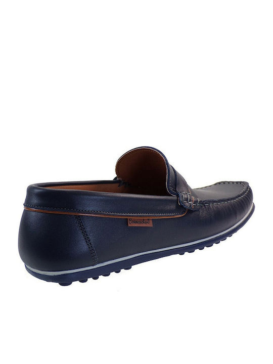 Men's Leather Loafers Blue