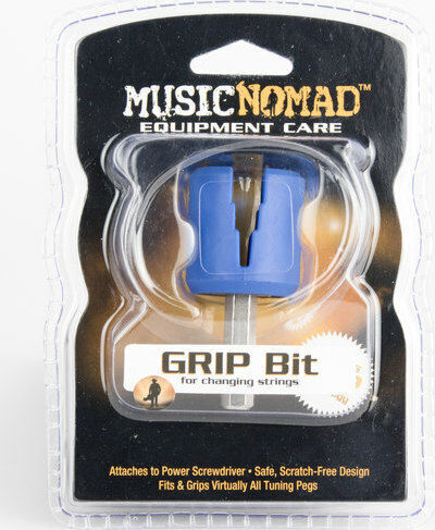 MusicNomad GRIP Bit Stimmkurbel in Blau Farbe Zapfenwickler-Befestigung