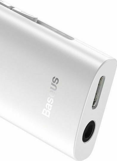 Baseus BA03 v5 Bluetooth 5 Empfänger mit Ausgangsanschluss USB und NFC Weiß