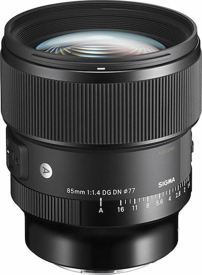 Sigma Full Frame Φωτογραφικός Φακός 85mm F1.4 DG DN Art Telephoto για Sony E Mount Μαύρος