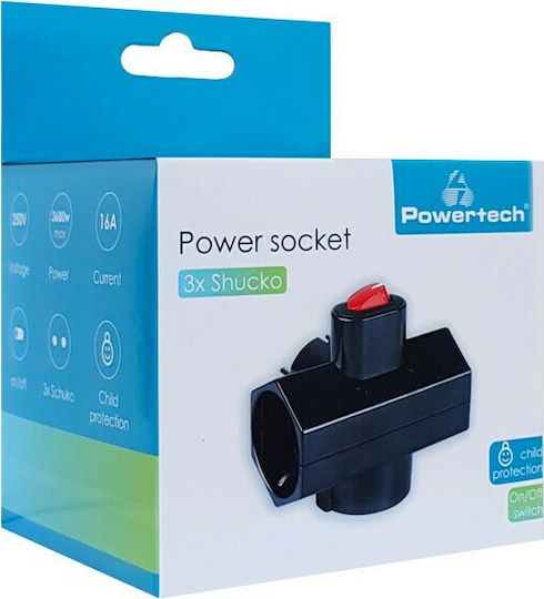 Powertech Ταφ 3 Θέσεων με Διακόπτη