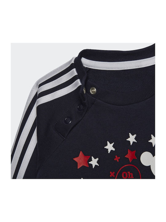 adidas Mickey Mouse Body pentru Bebeluși Mânecă lungă Albastru marin