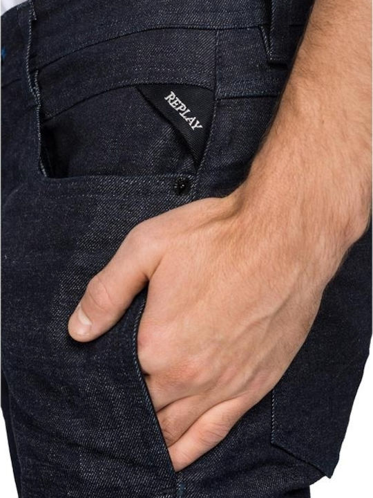Karter Sustainability Cycle Men's Jeans Pants with Slim Fit Navy Blue