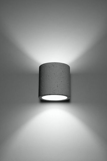 Sollux Orbis Lamp Wall Gray 13x13x13cm