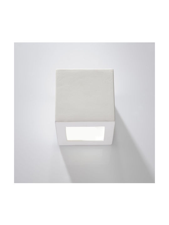 Sollux Leo Lumină De perete Alb 14x20x20cm