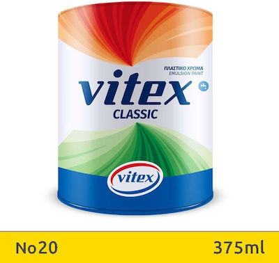 Vitex Classic Πλαστικό Χρώμα 20 για Εσωτερική Χρήση Κίτρινο 375ml