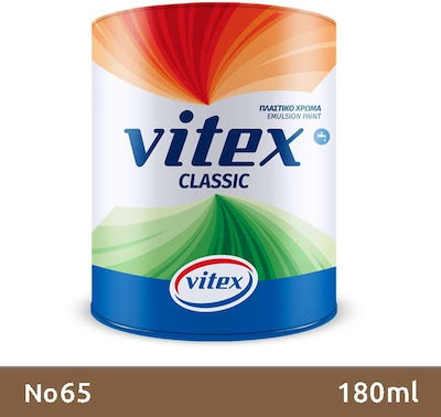 Vitex Classic Πλαστικό Χρώμα 65 για Εσωτερική Χρήση Καφέ 180ml