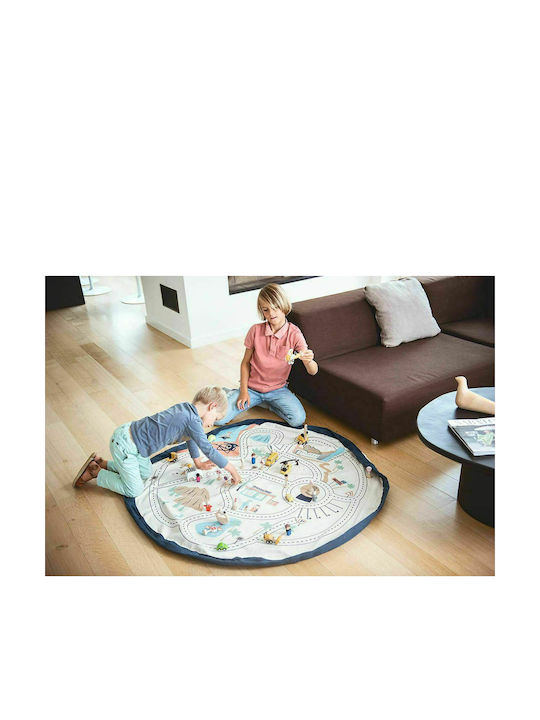 Play&go Saltea de Joacă pentru Copii din Țesătură L.A. Roadmap Alb 40cm 1buc