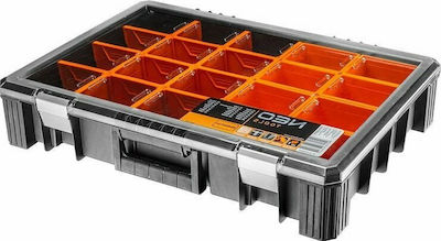 Neo Tools Organizator pentru Compartimentul de Unelte 20 Locuri cu Compartimente Reglabile & Cutii Detașabile Portocaliu 60x39x11cm.