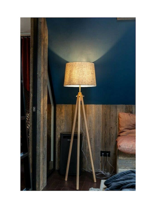 Maytoni Calvin Floor Lamp H161.5xW51cm. with Socket for Bulb E27 Beige