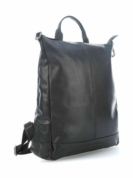 Leather Women's Bag Backpack Black