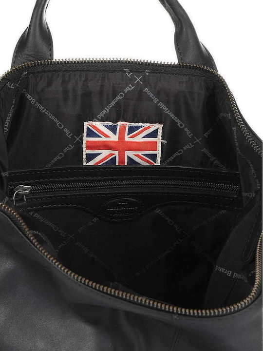 Leather Women's Bag Backpack Black