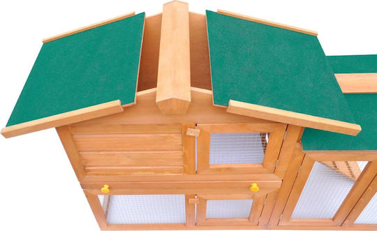 vidaXL 170162 Wooden Cage for Rabbits 140x46x85cm