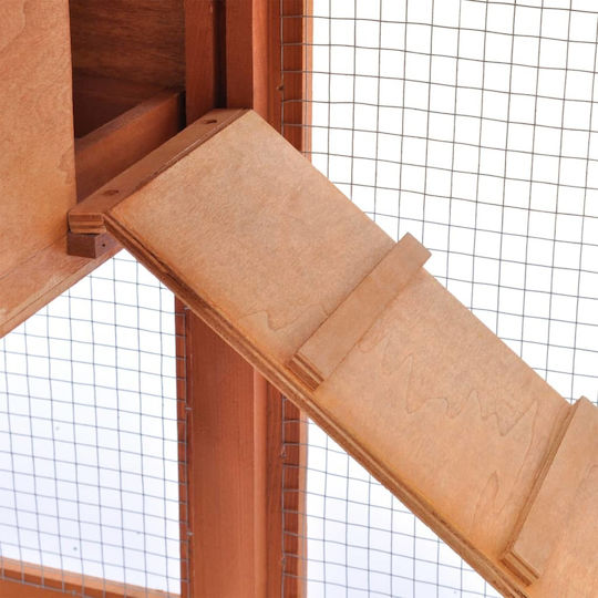 vidaXL 170162 Wooden Cage for Rabbits 140x46x85cm