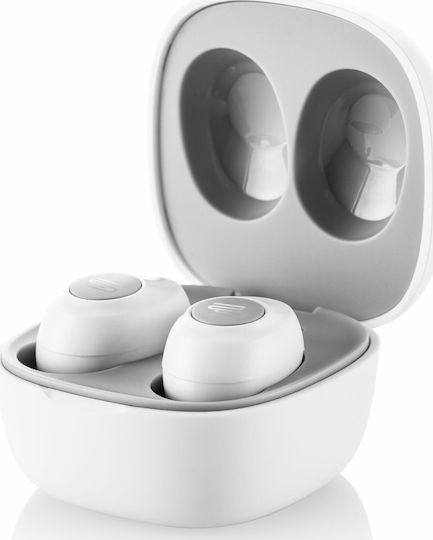 GoGEN Buddies In ear Bluetooth хендсфри Слушалки с Устойчивост на Пот и Кутийка за Зареждане Бял