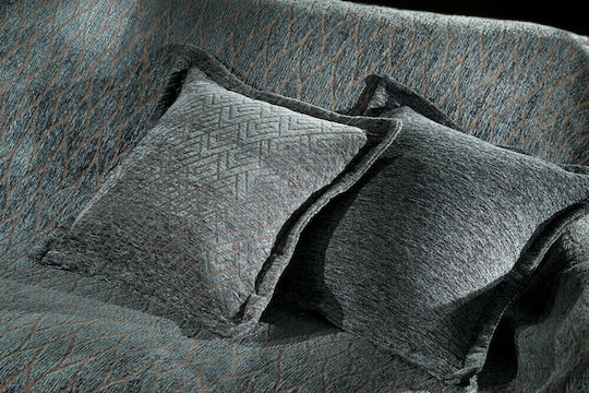 Guy Laroche Season Cuverturi Pentru Canapea 3 Locuri Chenille 180x300 cm Albastru Petrol