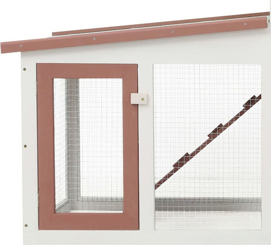 vidaXL 170844 Wooden Cage for Rabbits 204x45x85cm