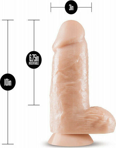 Dr. Skin Dr. Chubbs Ρεαλιστικό Dildo με Όρχεις και Βεντούζα Vanilla 25cm