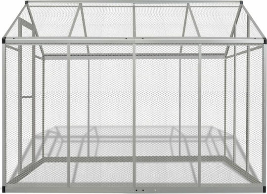 vidaXL 170349 Habitator Pentru Păsări Din Aluminiu 178x242x192cm