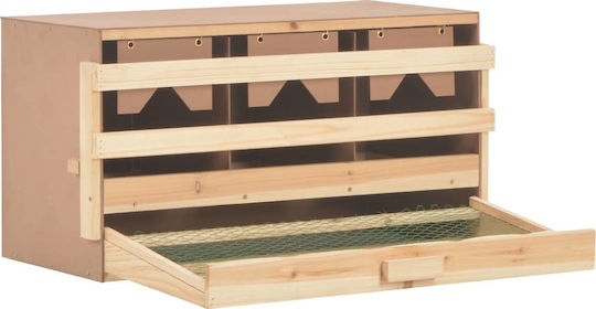 vidaXL Wooden Nesting Box for Hens 72x33x38cm