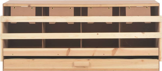 vidaXL Hölzernes Nistkästchen für Hühner 170658 106x40x45cm