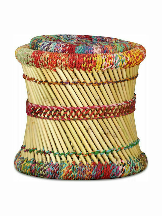Wooden Outdoor Garden Stools Chindi S/2 2 Pieces 39x39x37cm