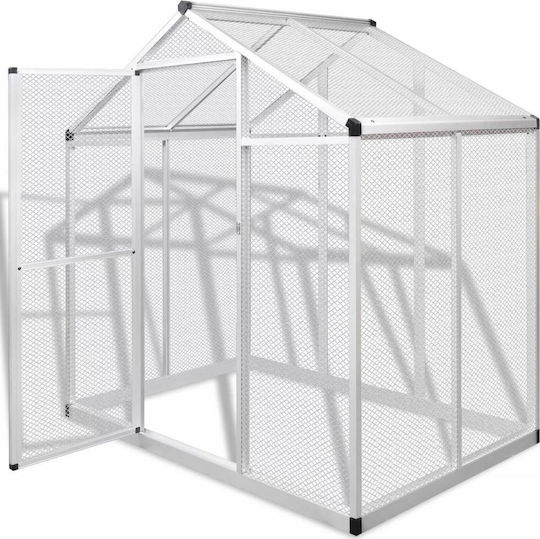 vidaXL 43557 Aluminiumkäfig für Vögel 178cmx122cmx194cmcm.