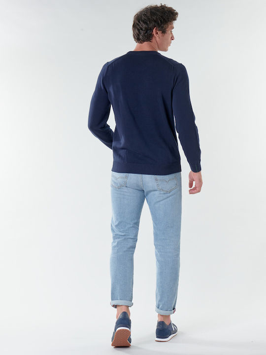 Lacoste Men's Long Sleeve Sweater Navy Blue AH1985-166