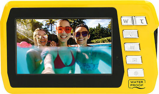 EasyPix Aquapix W3048 Edge Compact Φωτογραφική Μηχανή 13MP με Οθόνη 3" και Ανάλυση Video 2688 x 1520 pixels Κίτρινη