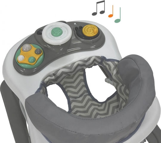 Bebe Stars Move Baby Walker with Music for 6+ Months Gray