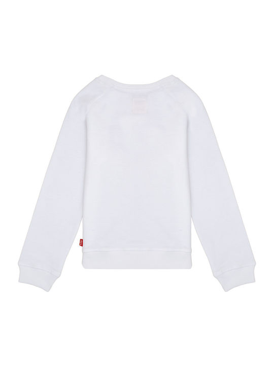 Levi's Kids Blouse Long Sleeve White Key Item Logo Crew