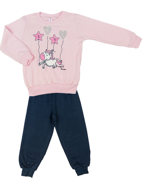 Dreams by Joyce Kids Pyjamas Winter Cotton Pink