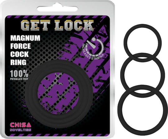 Chisa Novelties Magnum Force Cock Ring Black