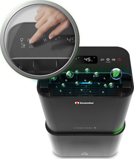 Inventor Atmosphere XL Dehumidifier with Compressor Ionizer and Wi-Fi 20lt Black