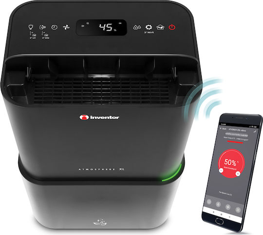 Inventor Atmosphere XL Dehumidifier with Compressor Ionizer and Wi-Fi 25lt Black